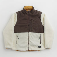 Taion Reversible Down Jacket in Camel and Dark Chocolate / Ivory thumbnail