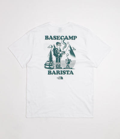 The North Face Basecamp Barista Relaxed T-Shirt - TNF White / Pacific Teal