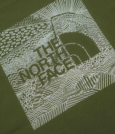 The North Face Box NSE Celebration T-Shirt in Woodland Green