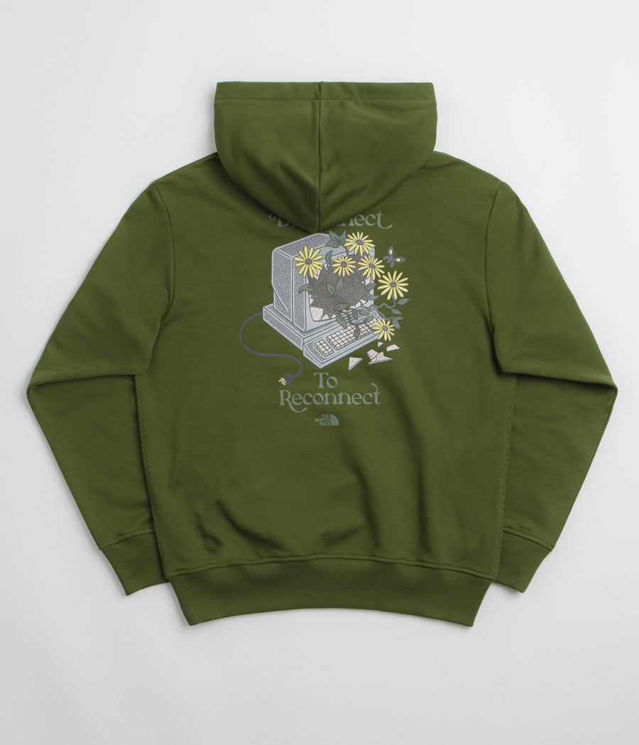 The North Face Connect Relaxed Graphic Hoodie - Woodland Green