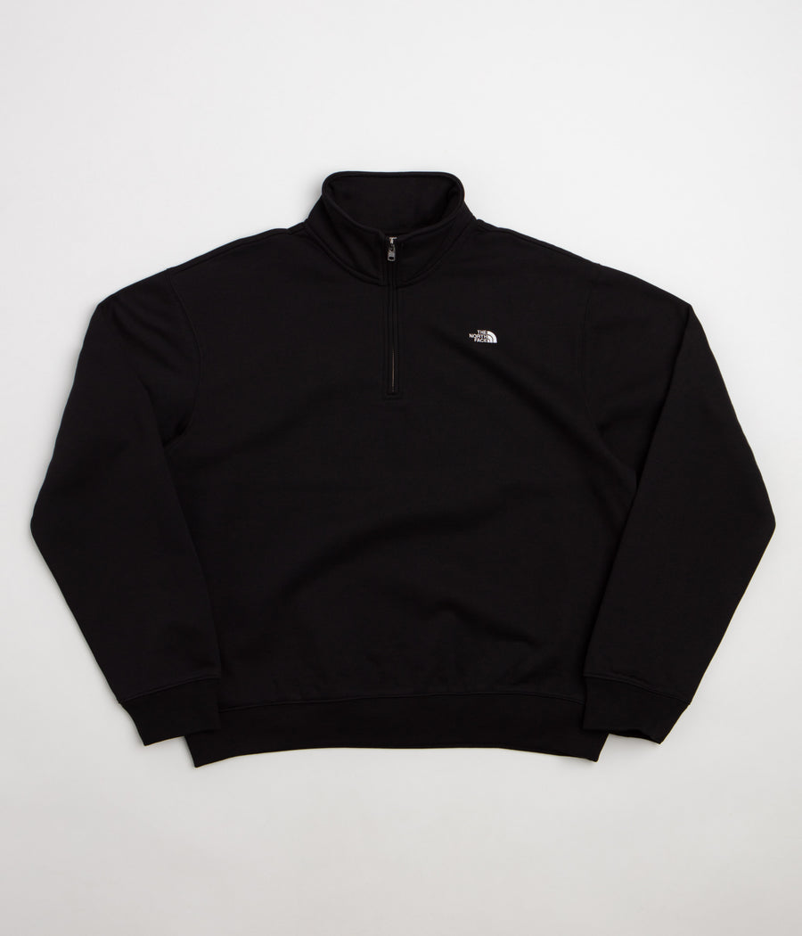 The North Face Essential Simple Dome Relaxed 1/4 Zip Sweatshirt in TNF Black
