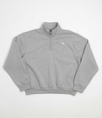 The North Face Essential Simple Dome Relaxed 1/4 Zip Sweatshirt in TNF Pale Grey Heather