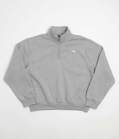 The North Face Essential Simple Dome Relaxed 1/4 Zip Sweatshirt - TNF Pale Grey Heather