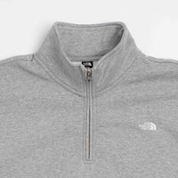 The North Face Essential Simple Dome Relaxed 1/4 Zip Sweatshirt in TNF Pale Grey Heather thumbnail