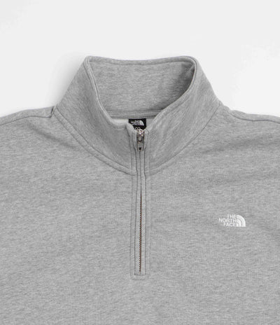The North Face Essential Simple Dome Relaxed 1/4 Zip Sweatshirt in TNF Pale Grey Heather