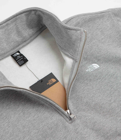 The North Face Essential Simple Dome Relaxed 1/4 Zip Sweatshirt in TNF Pale Grey Heather