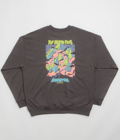 The North Face Expedition Celebration Oversized Crewneck Sweatshirt in Anthracite Grey