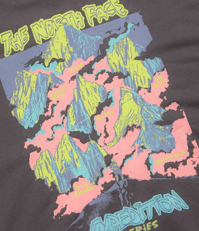 The North Face Expedition Celebration Oversized Crewneck Sweatshirt in Anthracite Grey