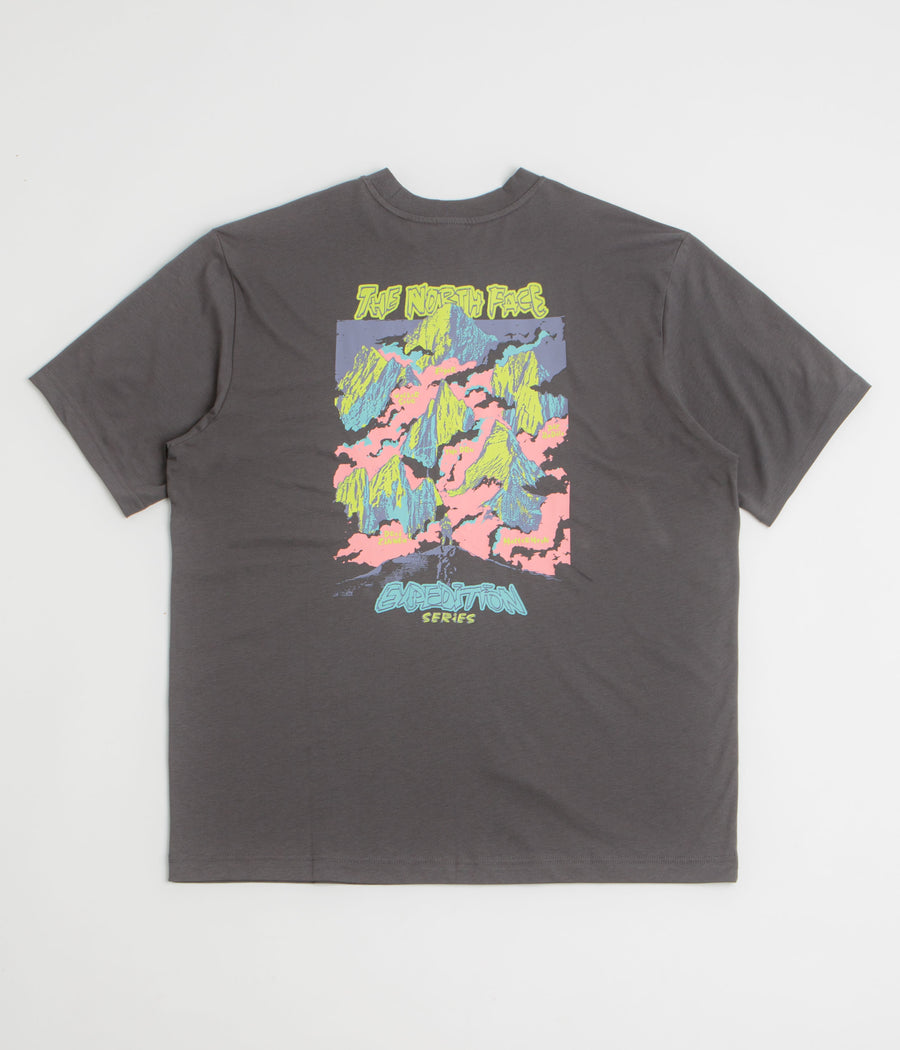 The North Face Expedition Celebration Oversized T-Shirt in Anthracite Grey