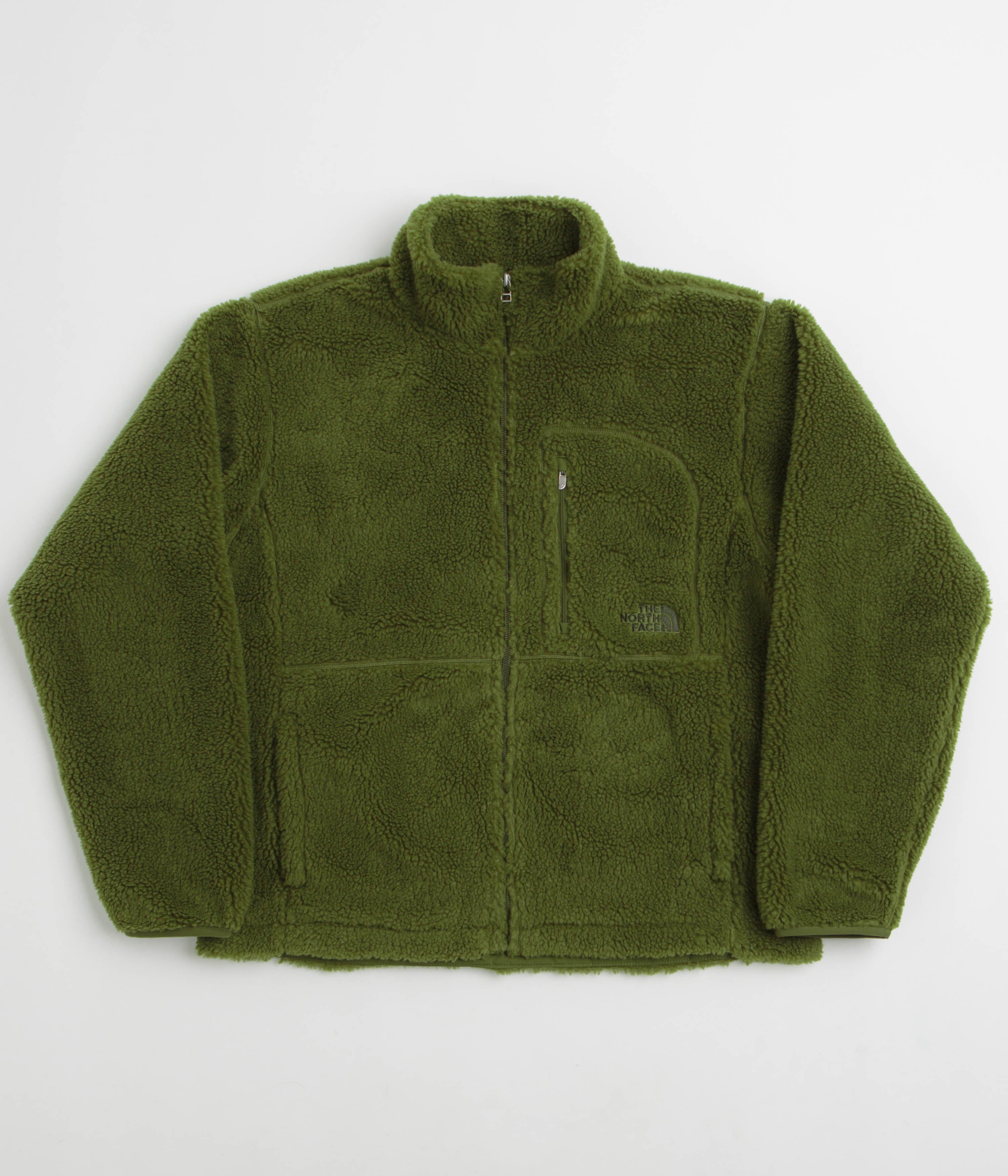 The North Face Extreme Pile 2 Full Zip Jacket in Woodland Green