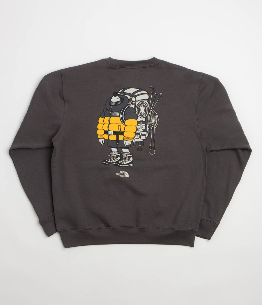 The North Face Gear Up Get Out Relaxed Crewneck Sweatshirt in Anthracite Grey