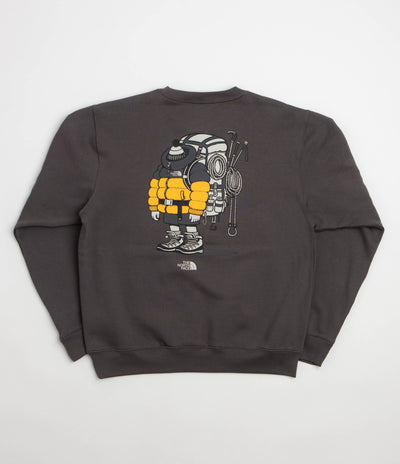 The North Face Gear Up Get Out Relaxed Crewneck Sweatshirt in Anthracite Grey
