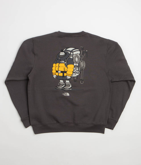 The North Face Gear Up Get Out Relaxed Crewneck Sweatshirt - Anthracite Grey