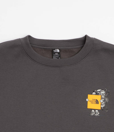 The North Face Gear Up Get Out Relaxed Crewneck Sweatshirt in Anthracite Grey