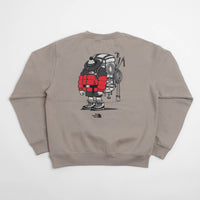 The North Face Gear Up Get Out Relaxed Crewneck Sweatshirt in Stone Slab thumbnail