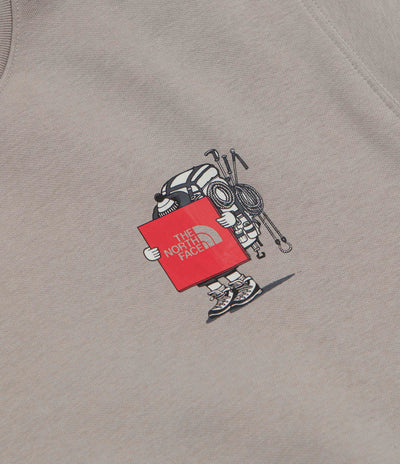The North Face Gear Up Get Out Relaxed Crewneck Sweatshirt in Stone Slab