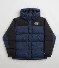 The North Face Himalayan Down Parka Jacket in Summit Navy and TNF Black
