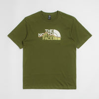 The North Face Mountain Line T-Shirt in Woodland Green thumbnail