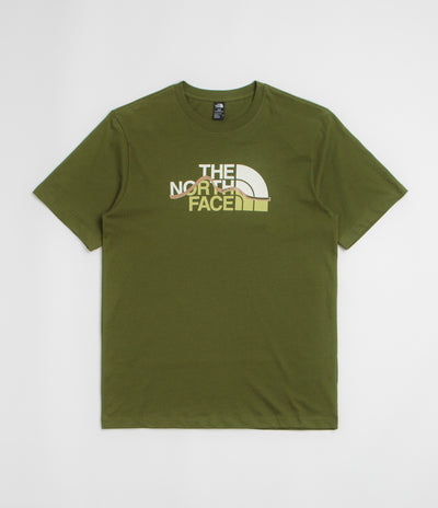 The North Face Mountain Line T-Shirt in Woodland Green