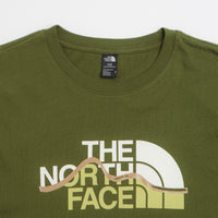 The North Face Mountain Line T-Shirt in Woodland Green thumbnail