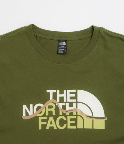 The North Face Mountain Line T-Shirt in Woodland Green