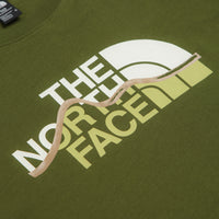 The North Face Mountain Line T-Shirt in Woodland Green thumbnail