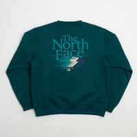 The North Face Retro Trail Relaxed Crewneck Sweatshirt in Pacific Teal thumbnail