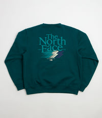 The North Face Retro Trail Relaxed Crewneck Sweatshirt in Pacific Teal