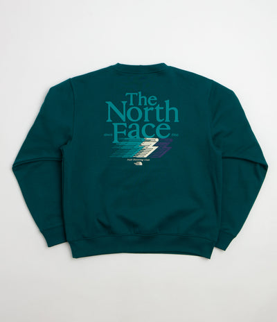 The North Face Retro Trail Relaxed Crewneck Sweatshirt in Pacific Teal