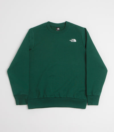 The North Face Simple Dome Crewneck Sweatshirt in Hunter Green