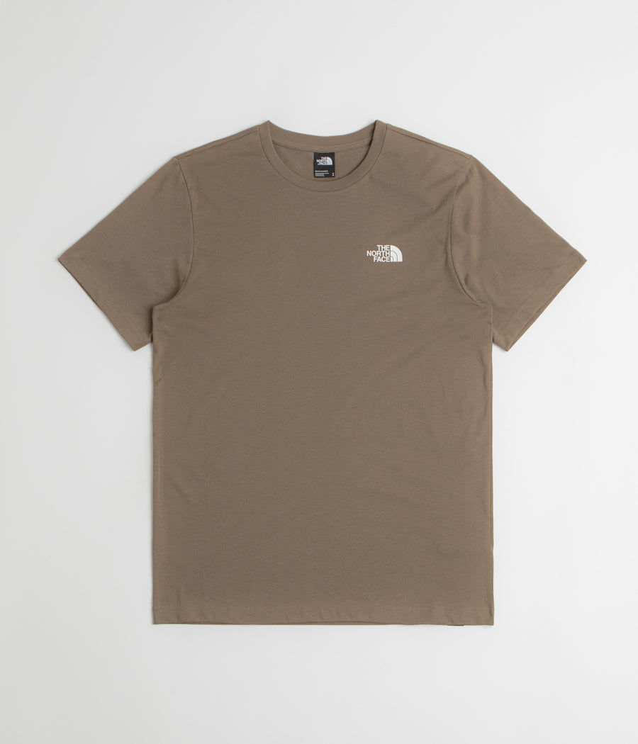 The North Face Simple Dome T-Shirt in Mocha Brown