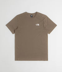 The North Face Simple Dome T-Shirt in Mocha Brown