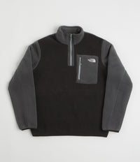 The North Face Yumiori 1/4 Zip Fleece in TNF Black and Asphalt Grey / Monument Grey