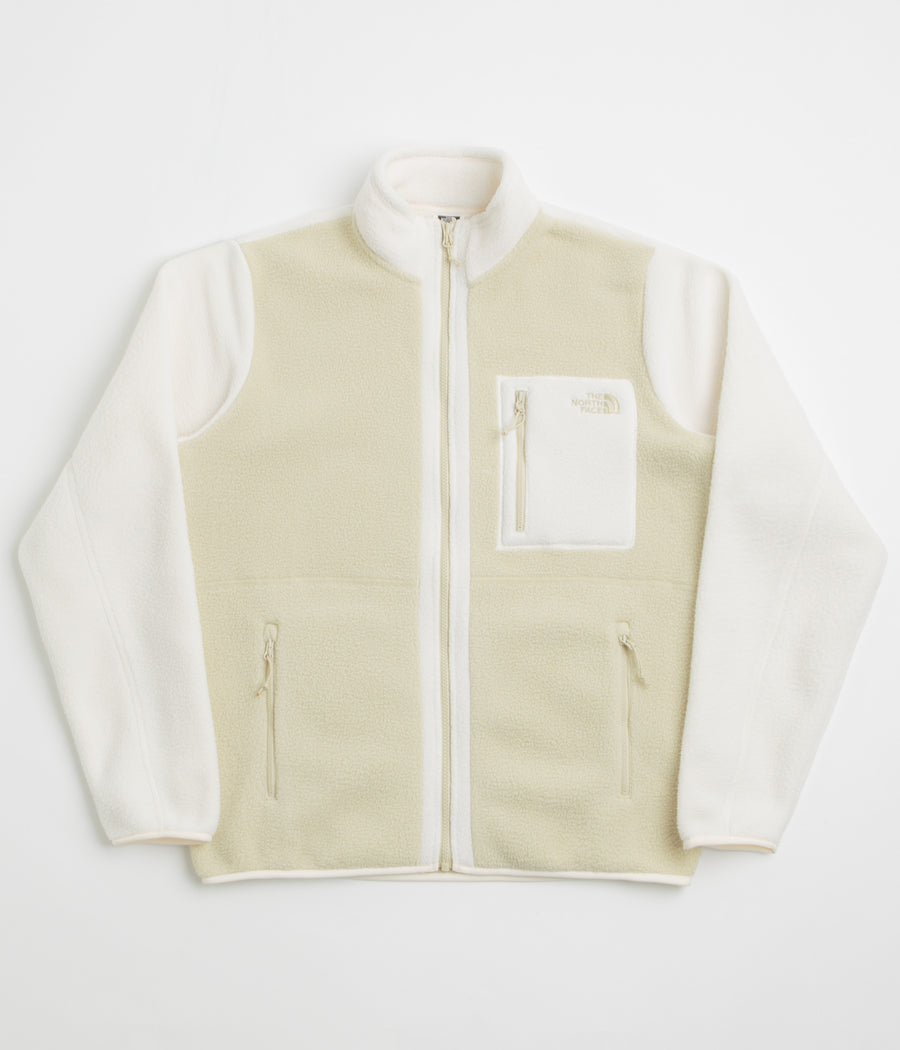The North Face Yumiori Full Zip Fleece in Gravel and White Dune / Gravel