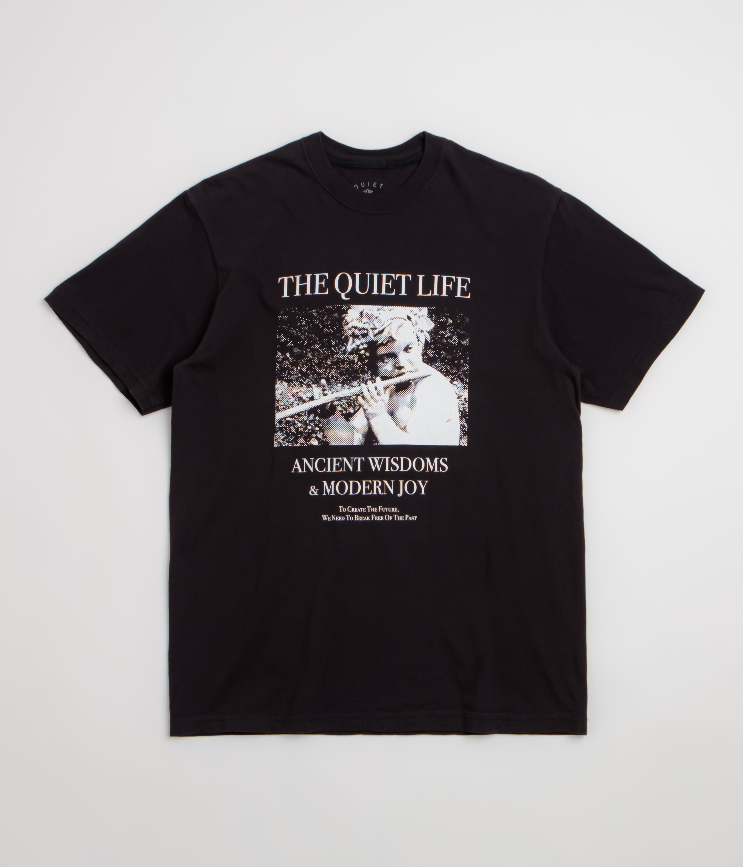 The Quiet Life Ancient Wisdom Pigment Dye T-Shirt - Black