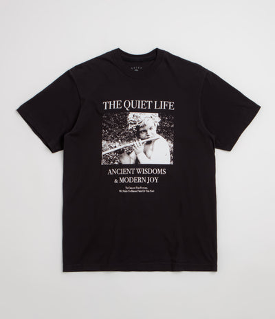 The Quiet Life Ancient Wisdom Pigment Dye T-Shirt - Black