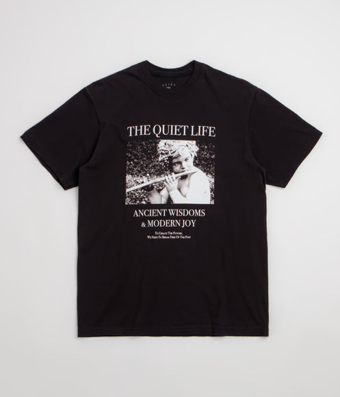 The Quiet Life Ancient Wisdom Pigment Dye T-Shirt - Black