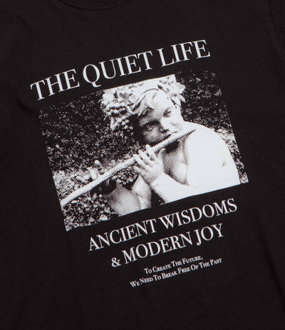 The Quiet Life Ancient Wisdom Pigment Dye T-Shirt - Black