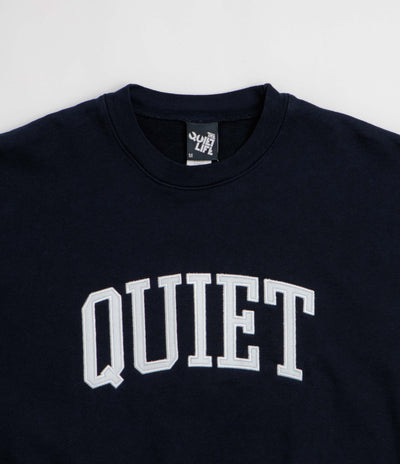 The Quiet Life Arch Applique Crewneck Sweatshirt - Navy