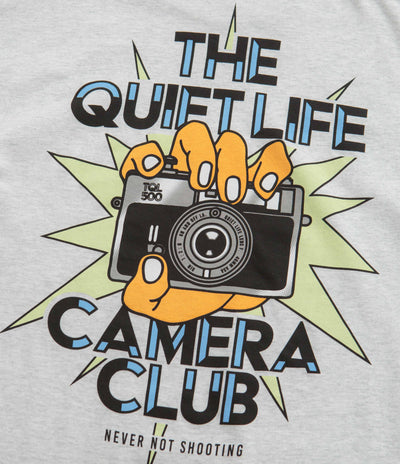 The Quiet Life Camera Club Burst Long Sleeve T-Shirt in Ash