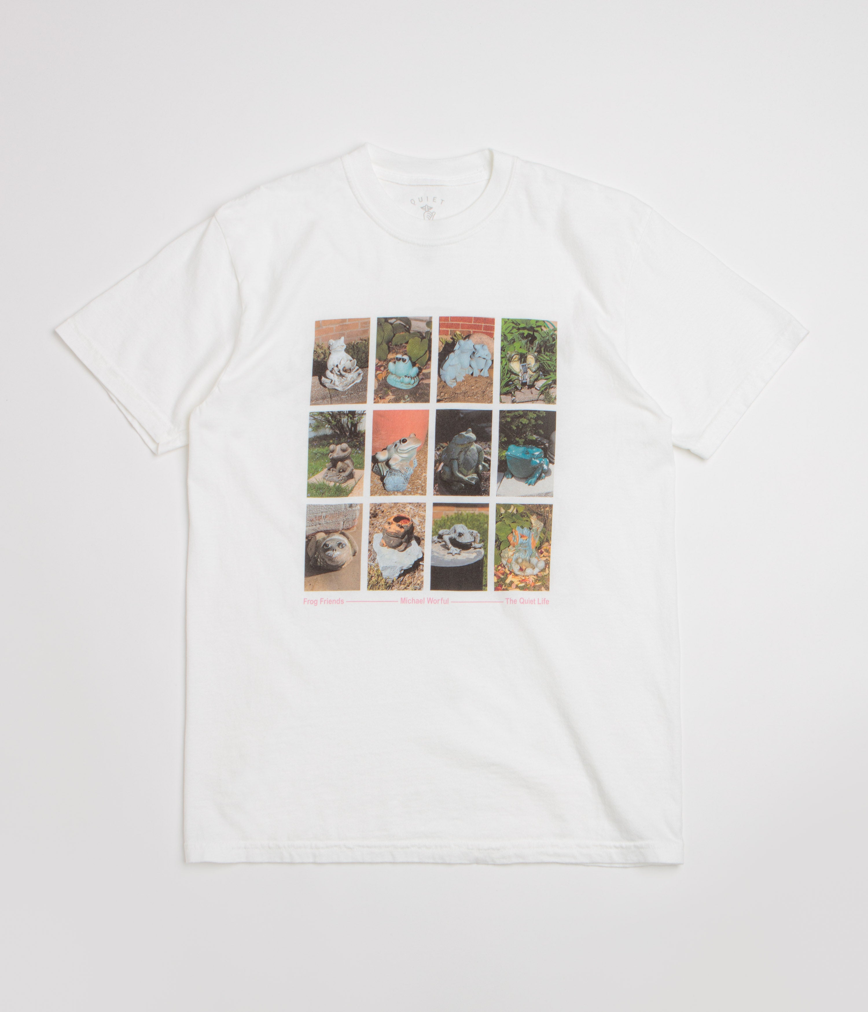 The Quiet Life Frog Friends Pigment Dye T-Shirt - White