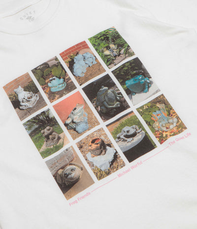 The Quiet Life Frog Friends Pigment Dye T-Shirt - White