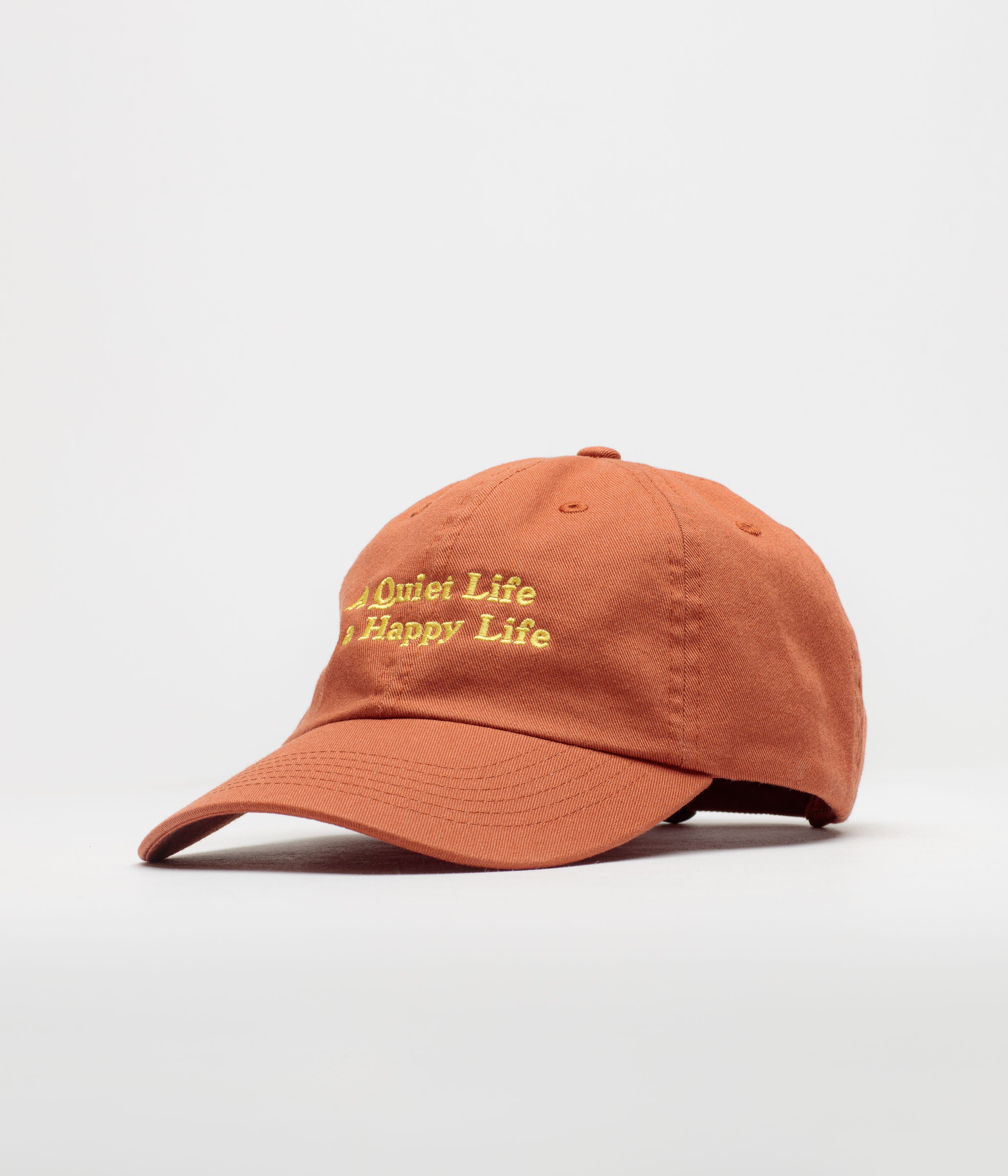The Quiet Life Happy Life Dad Cap - Rust