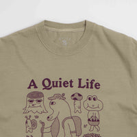 The Quiet Life Happy Life Pigment Dye T-Shirt - Khaki thumbnail