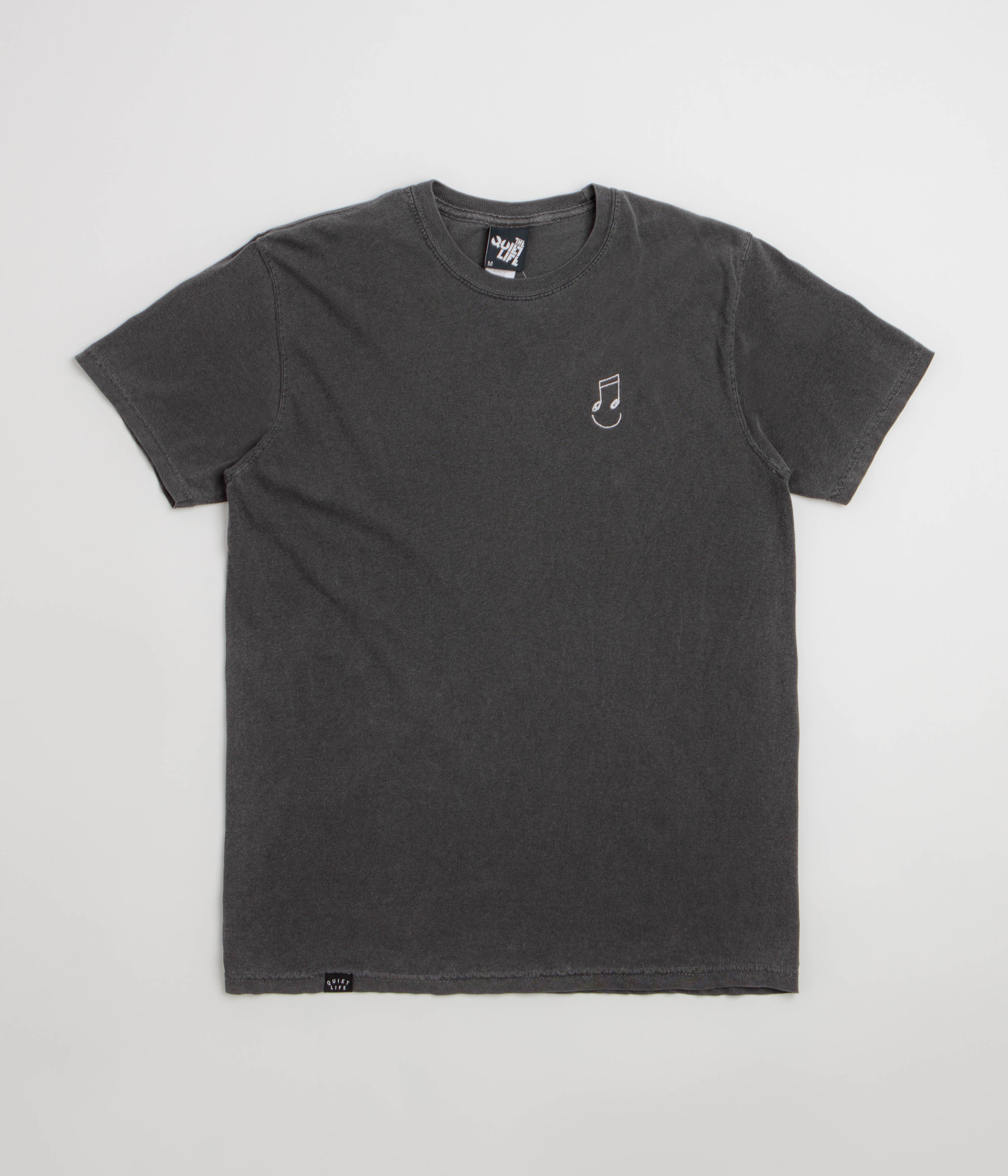 The Quiet Life Music Man Pigment Dye T-Shirt - Pepper Black