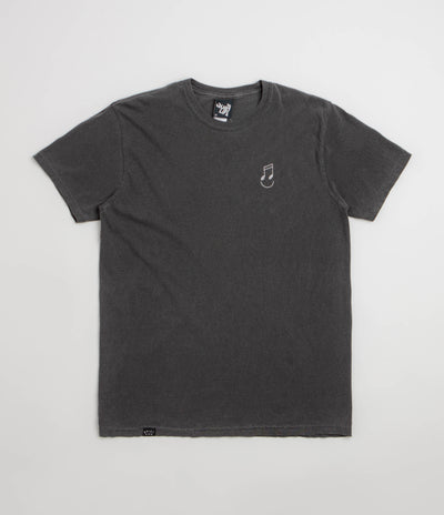 The Quiet Life Music Man Pigment Dye T-Shirt - Pepper Black