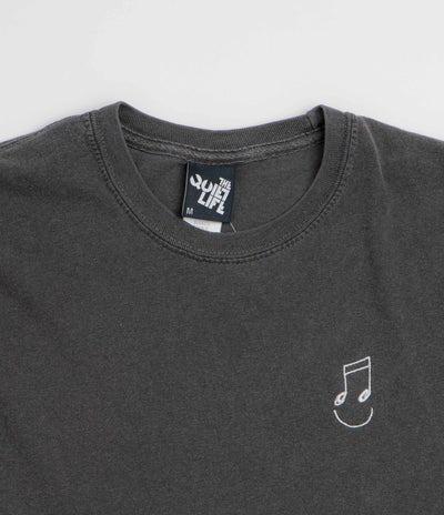 The Quiet Life Music Man Pigment Dye T-Shirt - Pepper Black
