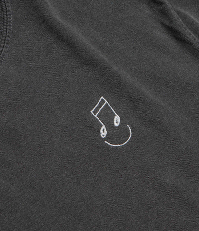 The Quiet Life Music Man Pigment Dye T-Shirt - Pepper Black
