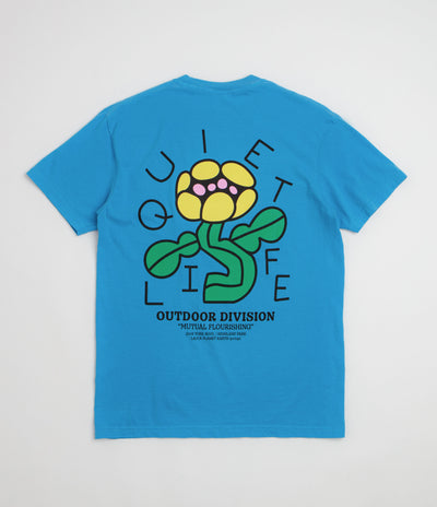 The Quiet Life Mutual Flourishing Pigment Dye T-Shirt - Blue