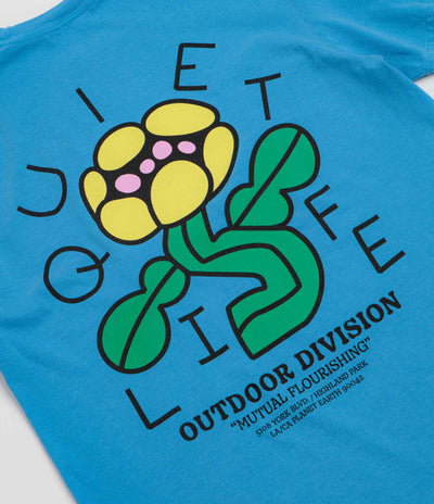 The Quiet Life Mutual Flourishing Pigment Dye T-Shirt - Blue